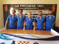 Lo staff tecnico della Pistoiese